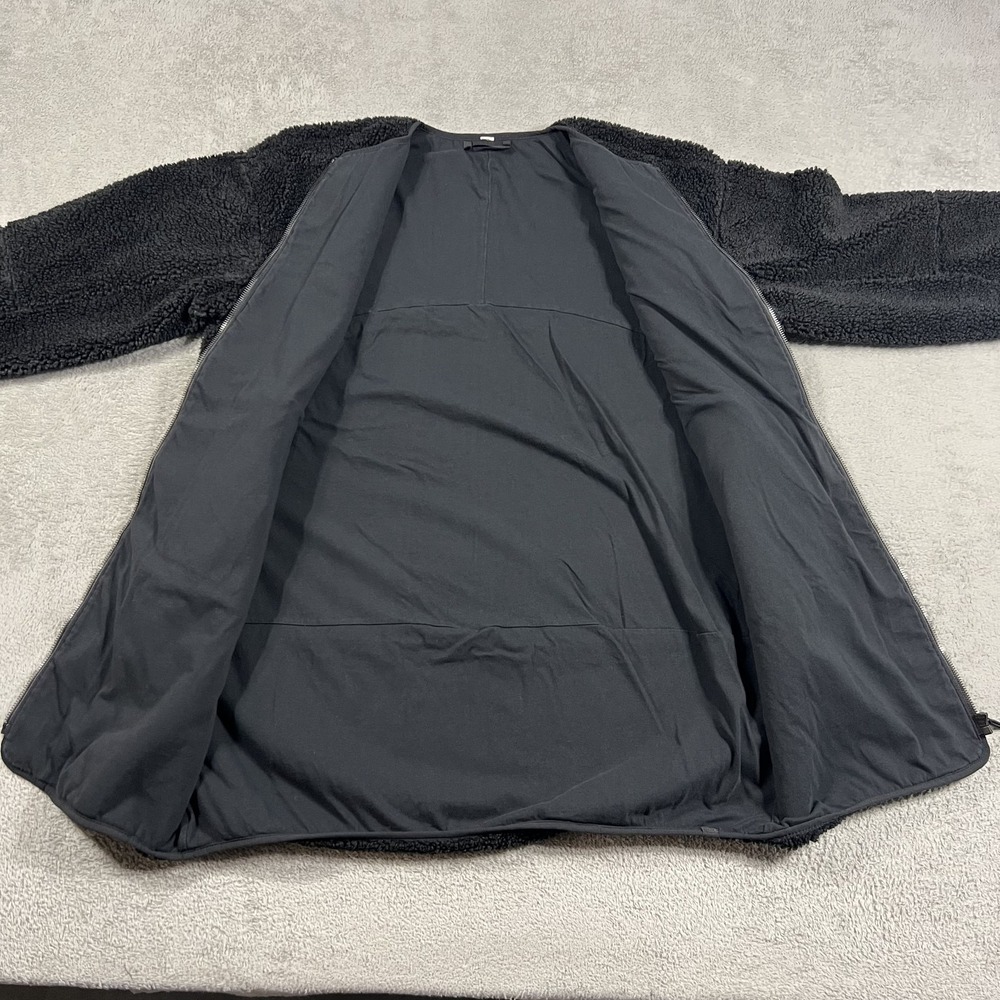 Lululemon Collarless Textured Sherpa Fleece Full Zip Jacket Womens 8 Oversized - Picture 8 of 11